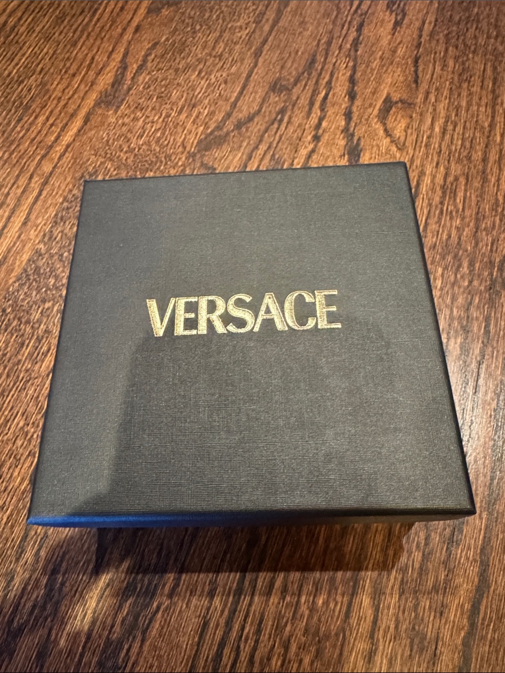 Small Versace Black Box with Gold Logo